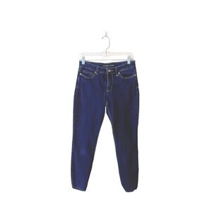 Michael Kors Izzy Dark Wash Mid-rise Skinny Jeans 4 Women’s